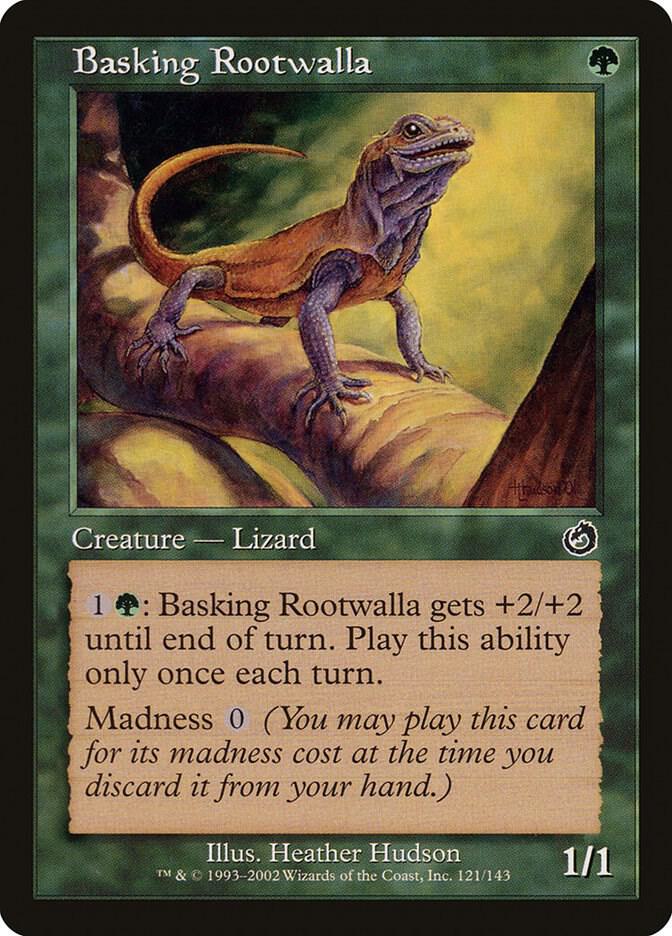 Basking Rootwalla 121 card from Torment