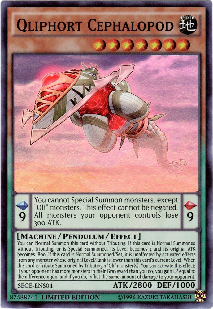 Qliphort Cephalopod (SE) SECE-ENS04 card from Secrets of Eternity