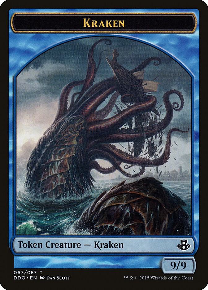 Kraken Token 67 card from Duel Decks: Elspeth vs. Kiora