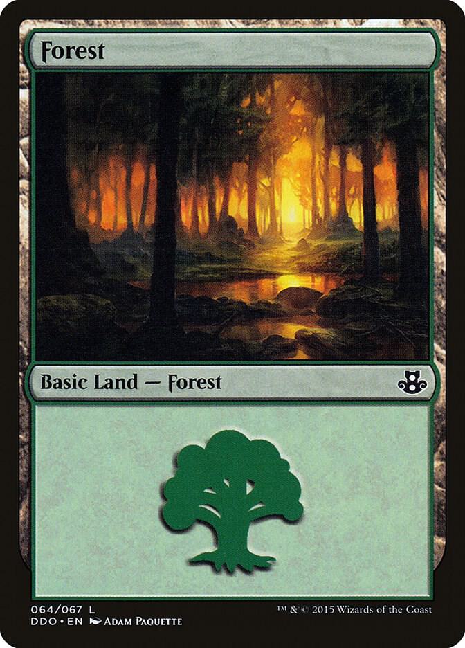 Forest 64 card from Duel Decks: Elspeth vs. Kiora