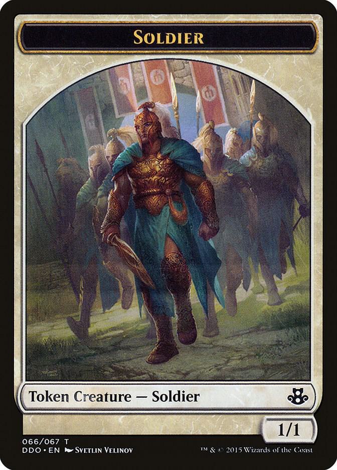 Soldier Token 66 card from Duel Decks: Elspeth vs. Kiora