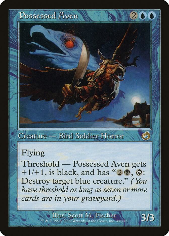 Possessed Aven 45 card from Torment