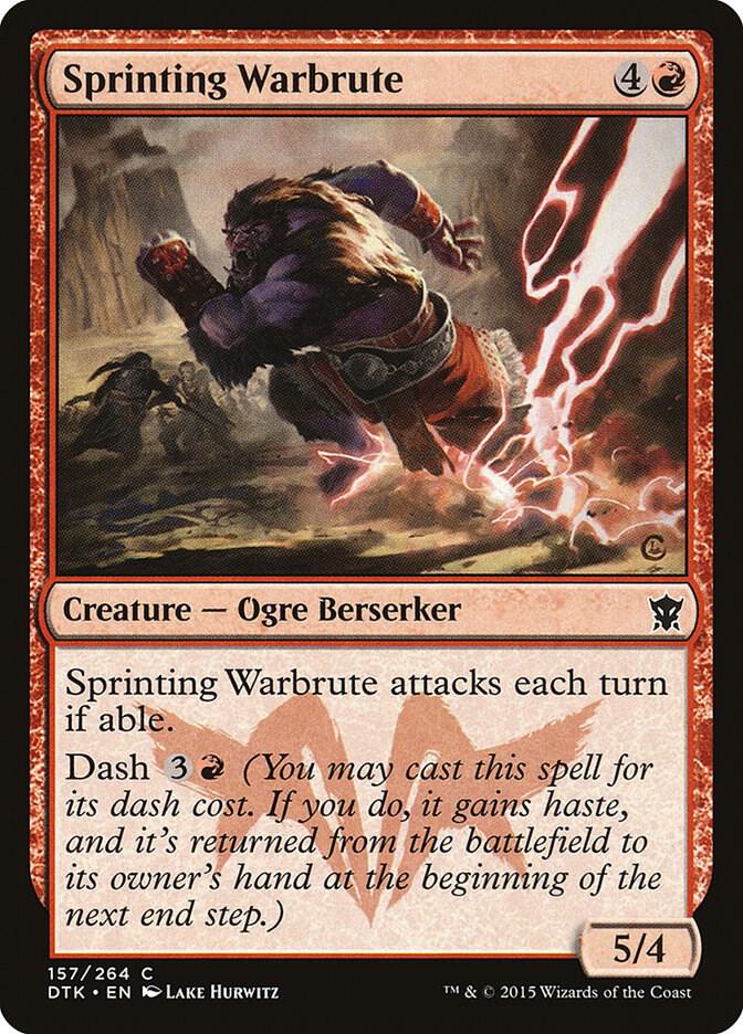 Sprinting Warbrute 157 card from Dragons of Tarkir
