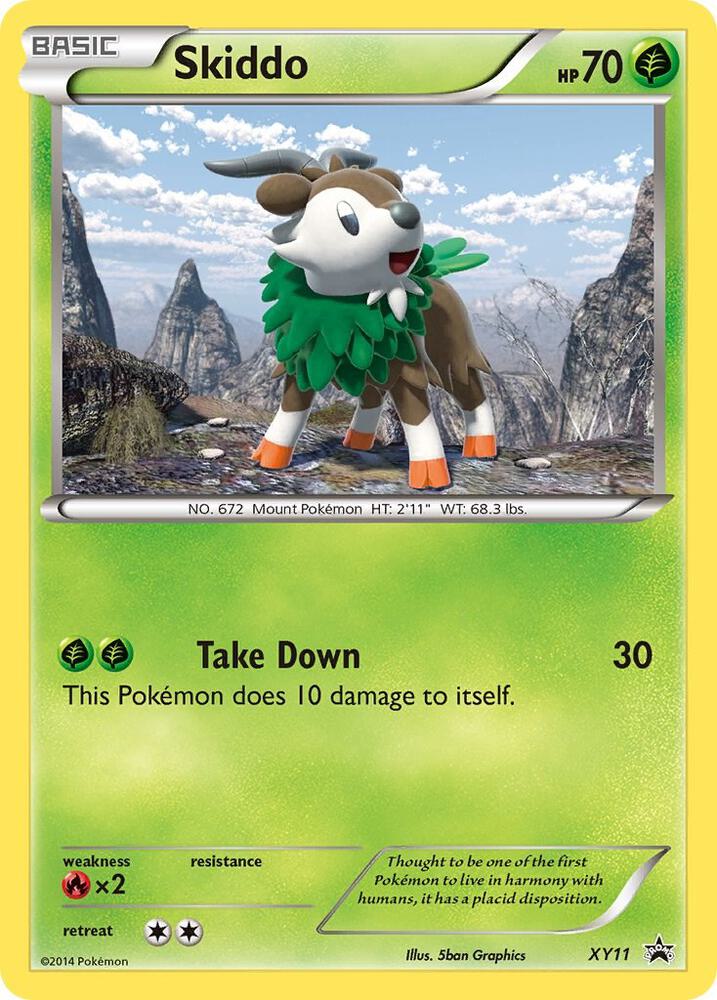 Skiddo XY11 card from XY Promos