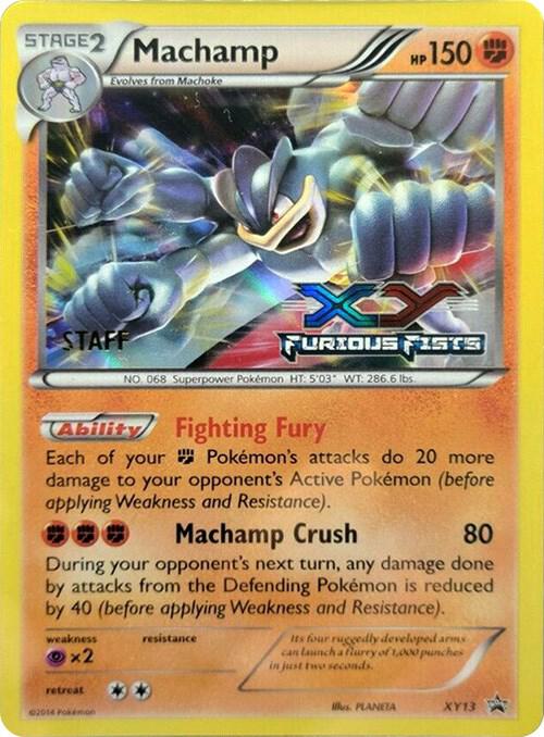 Machamp (Prerelease) [Staff] XY13 card from XY Promos