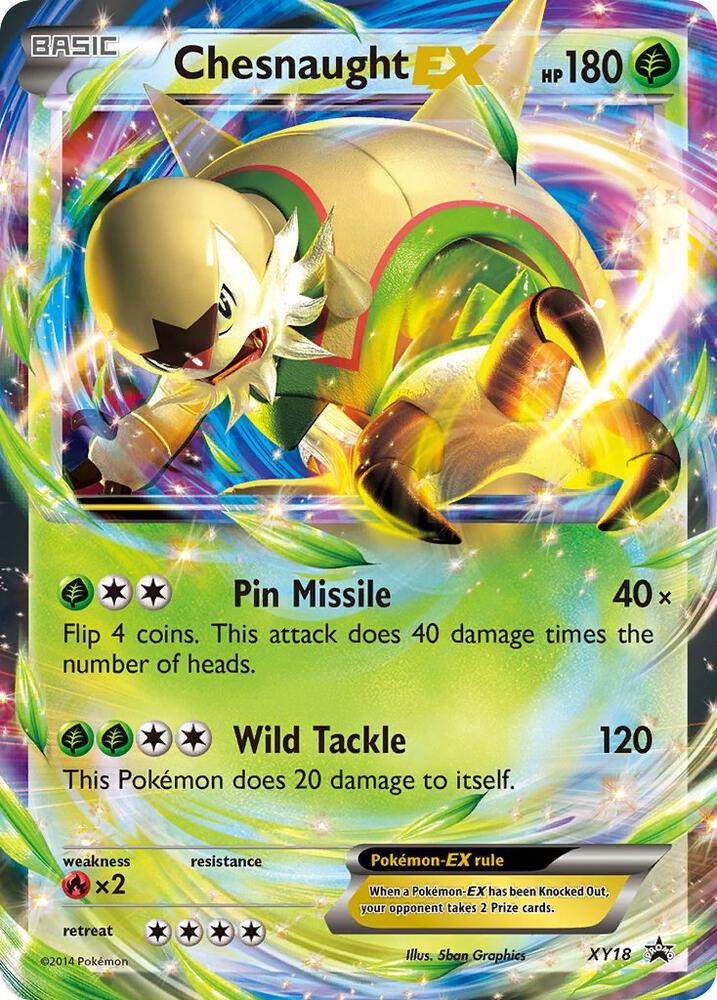 Chesnaught EX XY18 card from XY Promos