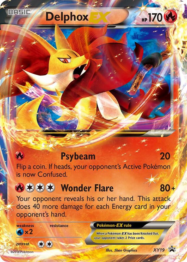 Delphox EX XY19 card from XY Promos