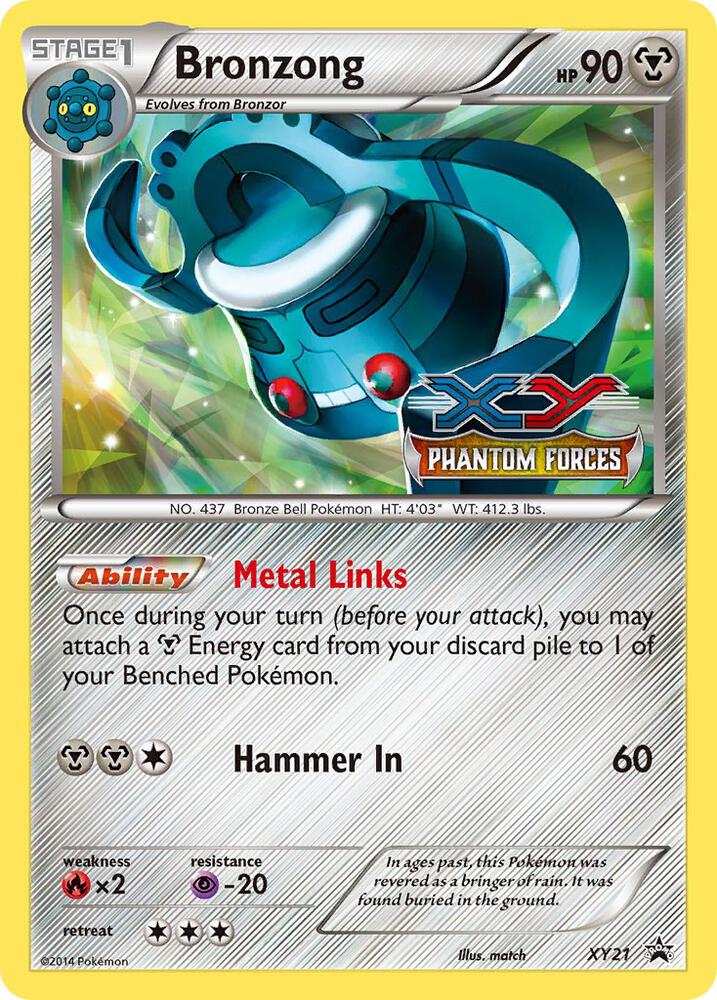 Bronzong (Prerelease) XY21 card from XY Promos