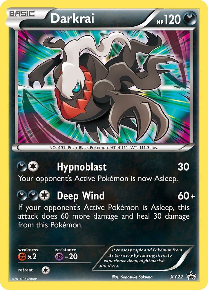Darkrai XY22 card from XY Promos