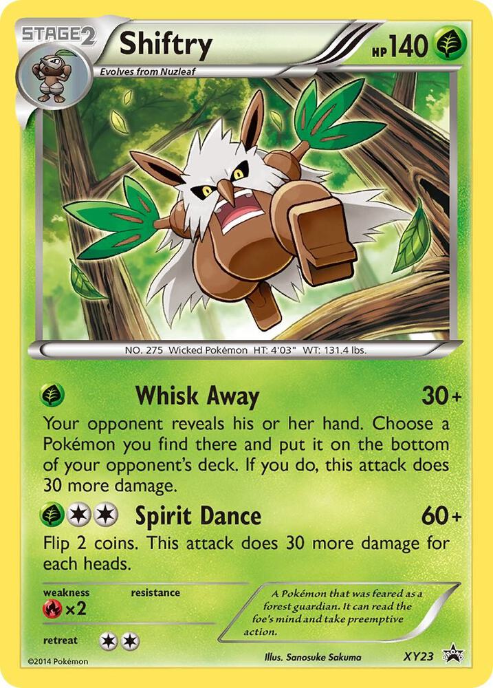 Shiftry XY23 card from XY Promos