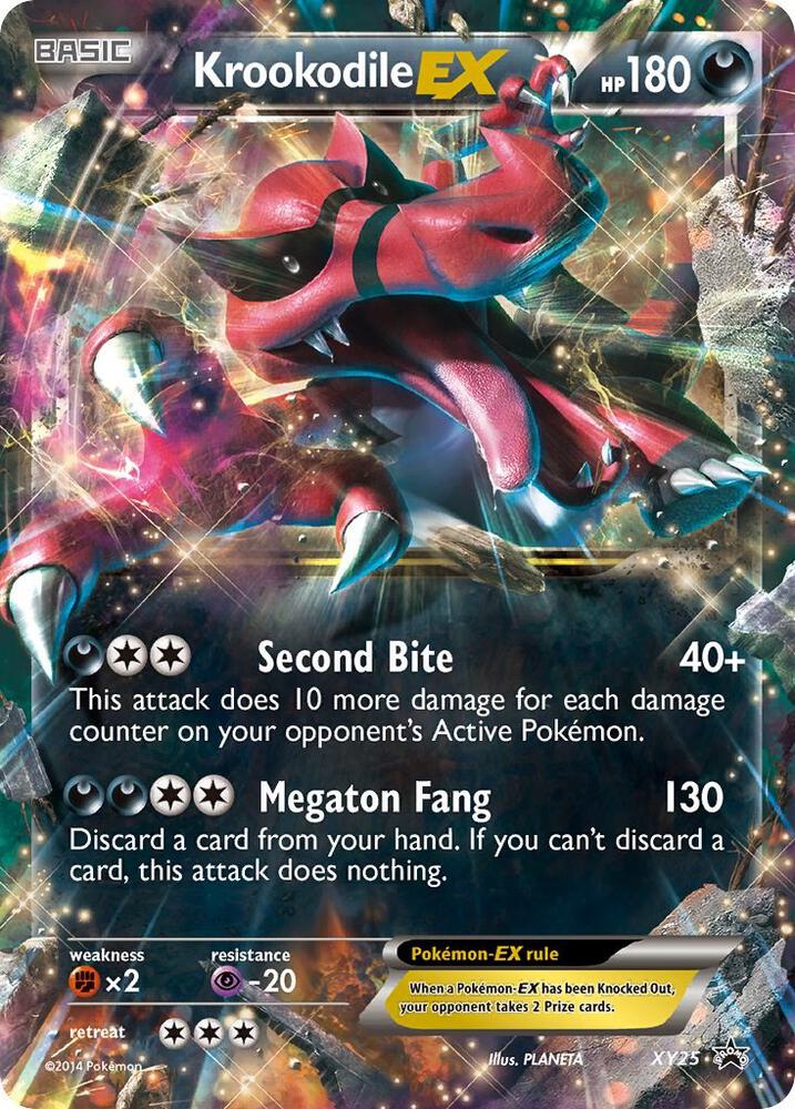Krookodile EX XY25 card from XY Promos