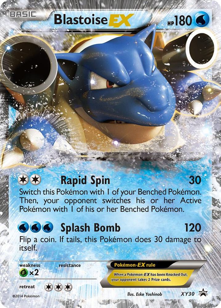 Blastoise EX XY30 card from XY Promos
