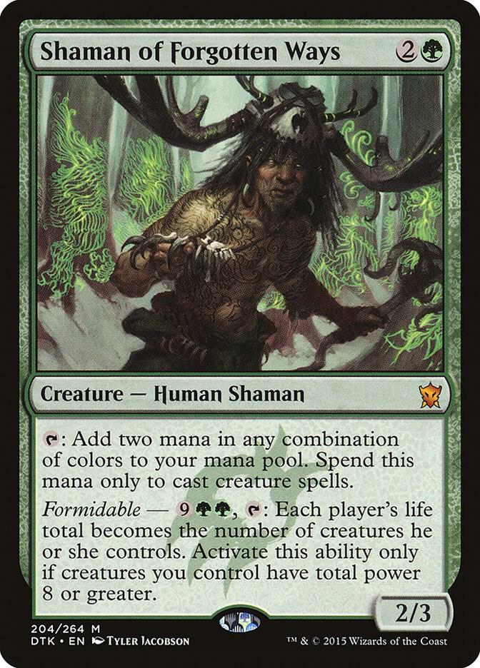 Shaman of Forgotten Ways 204 card from Dragons of Tarkir