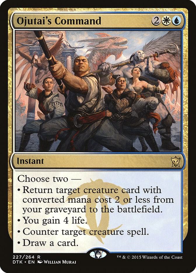 Ojutai's Command 227 card from Dragons of Tarkir