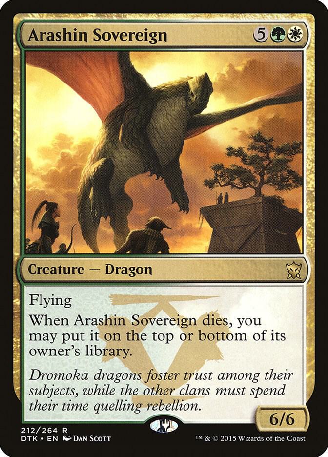 Arashin Sovereign 212 card from Dragons of Tarkir