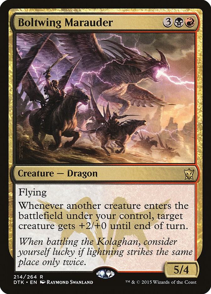 Boltwing Marauder 214 card from Dragons of Tarkir