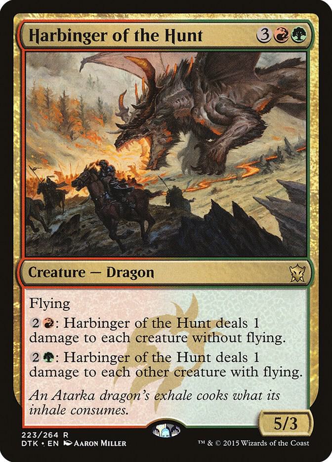 Harbinger of the Hunt 223 card from Dragons of Tarkir