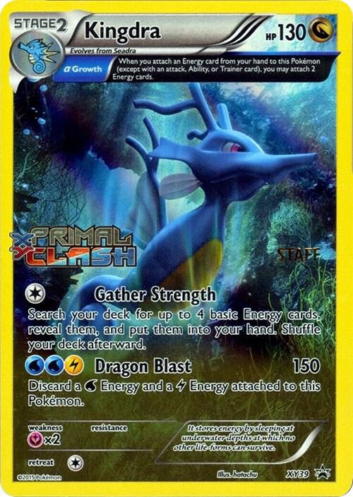 Kingdra (Prerelease) [Staff] XY39 card from XY Promos