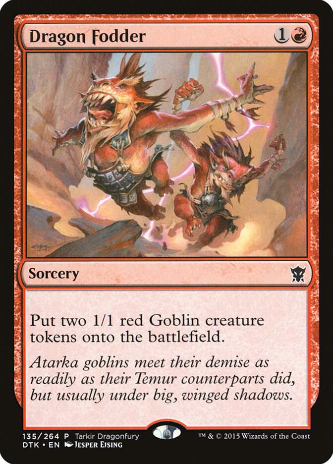 Dragon Fodder 135 card from Tarkir Dragonfury Promos