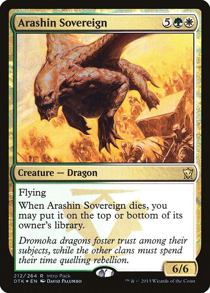 Arashin Sovereign 212 card from Unique and Miscellaneous Promos