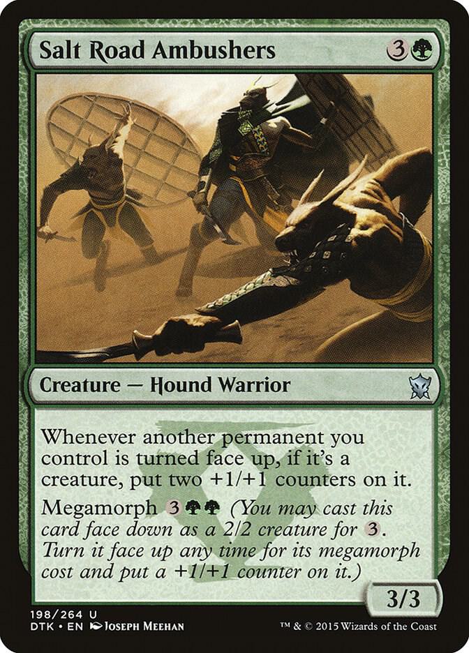 Salt Road Ambushers 198 card from Dragons of Tarkir