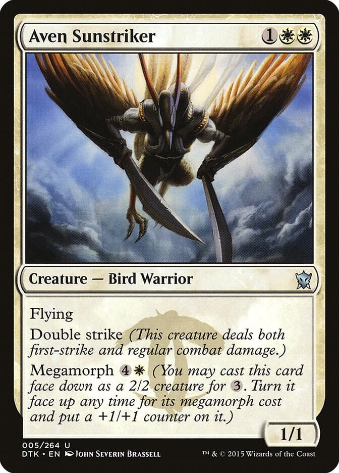 Aven Sunstriker 5 card from Dragons of Tarkir