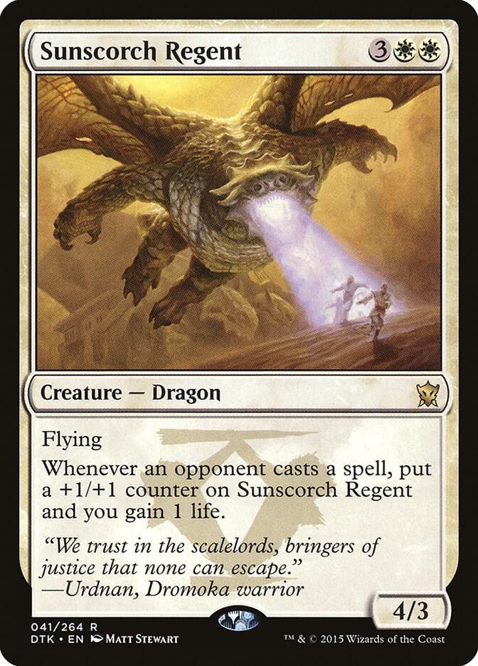 Sunscorch Regent 41 card from Dragons of Tarkir