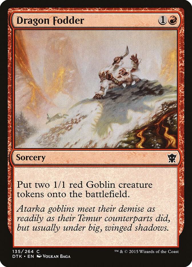 Dragon Fodder 135 card from Dragons of Tarkir