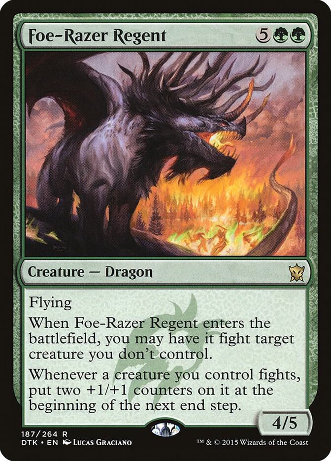 Foe-Razer Regent 187 card from Dragons of Tarkir