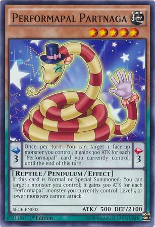 Performapal Partnaga SECE-EN002 card from Secrets of Eternity