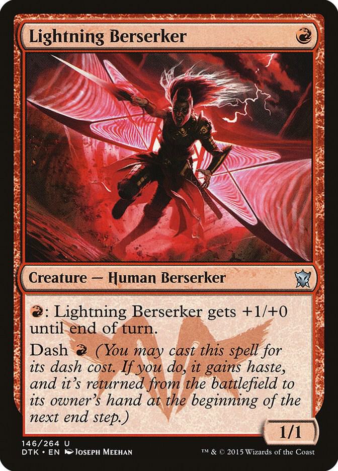Lightning Berserker 146 card from Dragons of Tarkir