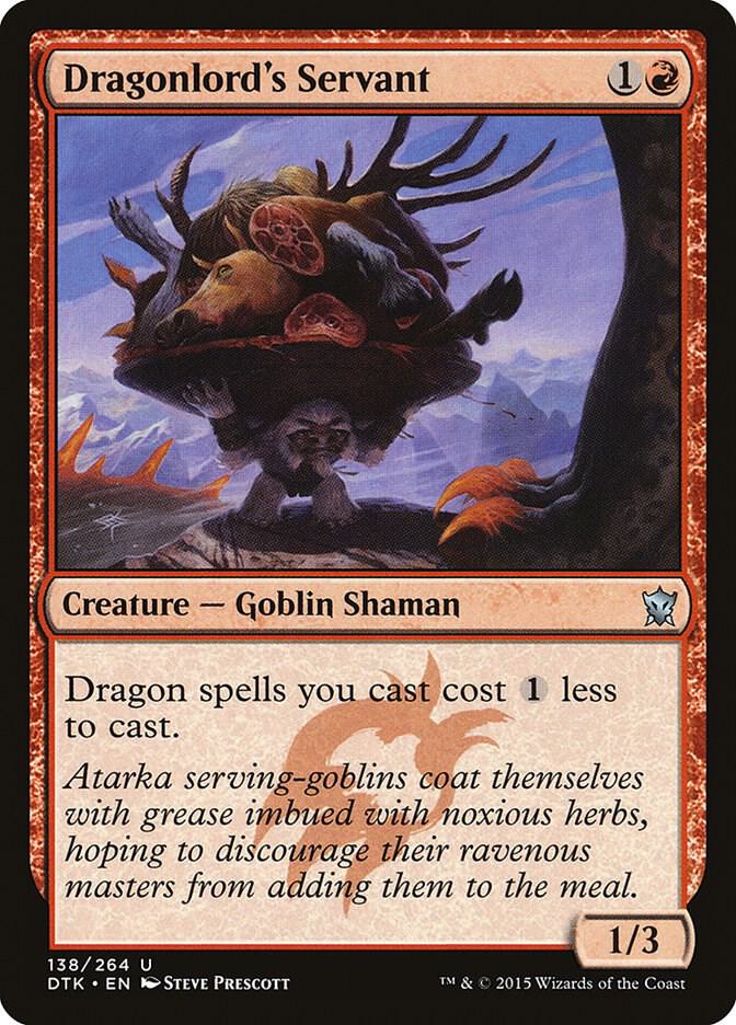 Dragonlord's Servant 138 card from Dragons of Tarkir