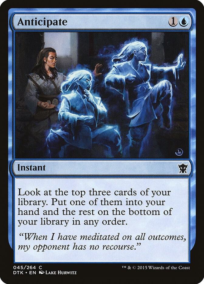 Anticipate 45 card from Dragons of Tarkir