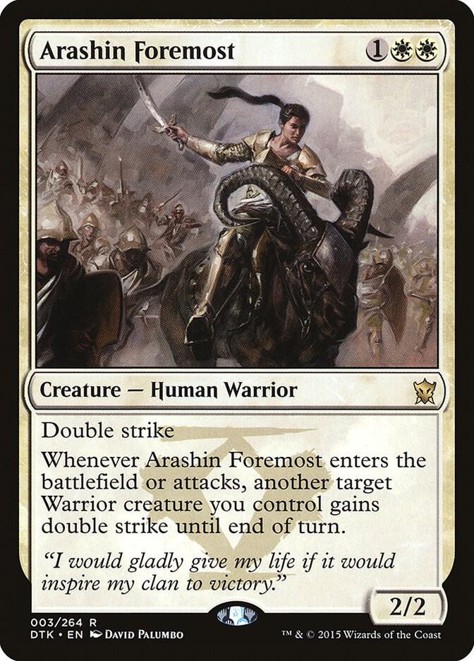 Arashin Foremost 3 card from Dragons of Tarkir