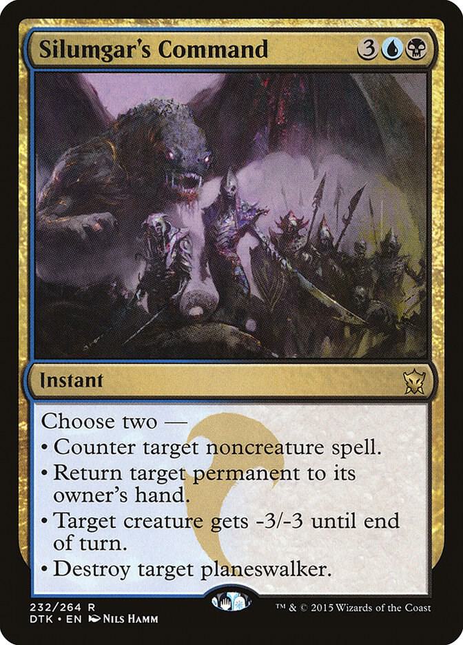 Silumgar's Command 232 card from Dragons of Tarkir