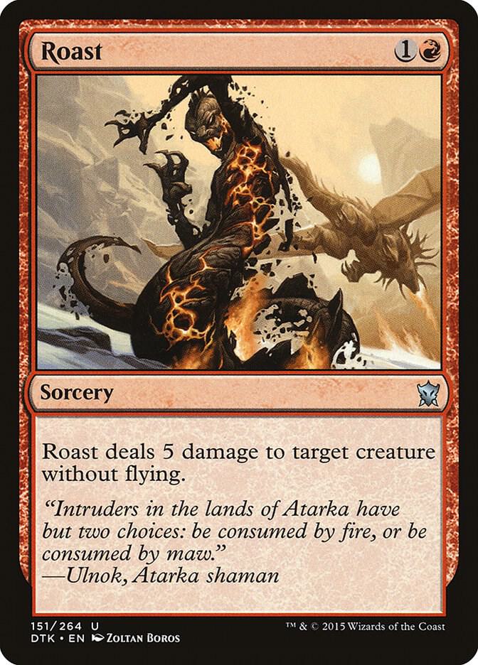 Roast 151 card from Dragons of Tarkir