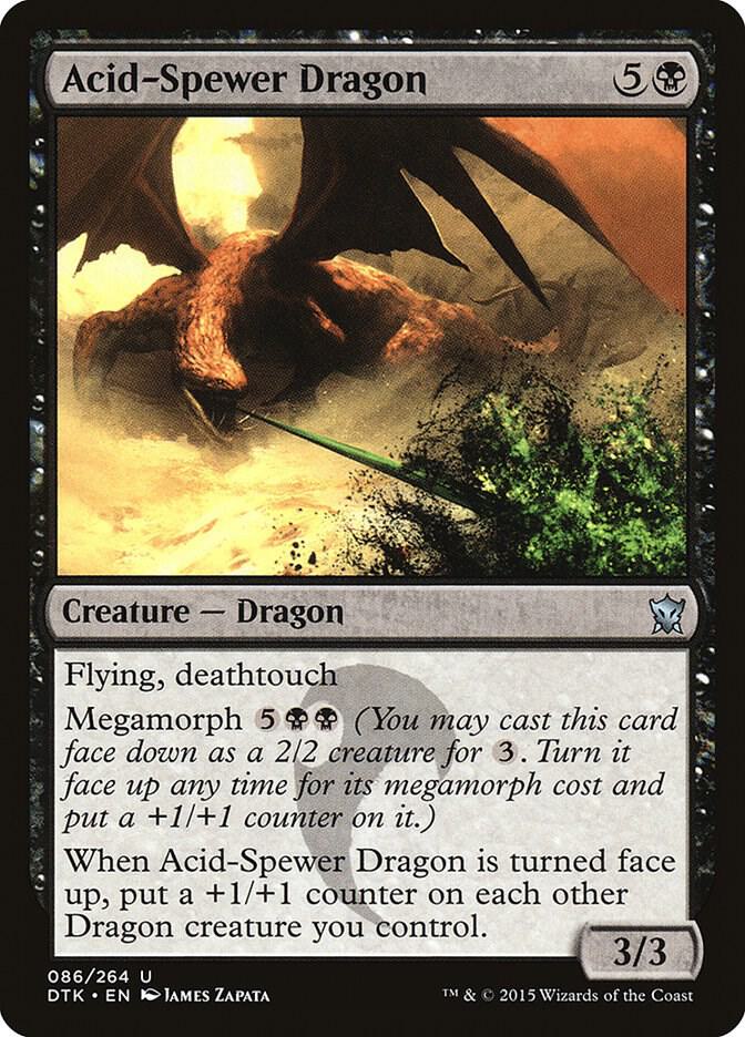 Acid-Spewer Dragon 86 card from Dragons of Tarkir