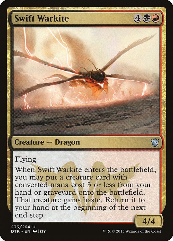 Swift Warkite 233 card from Dragons of Tarkir