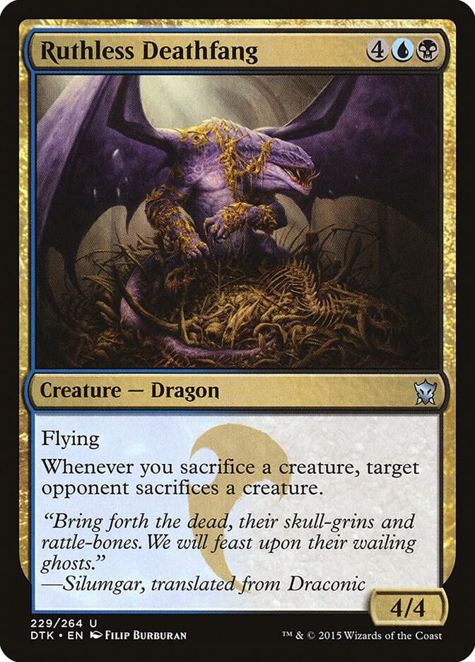 Ruthless Deathfang 229 card from Dragons of Tarkir