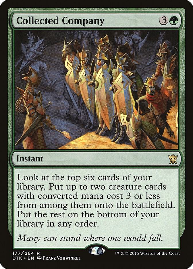 Collected Company 177 card from Dragons of Tarkir