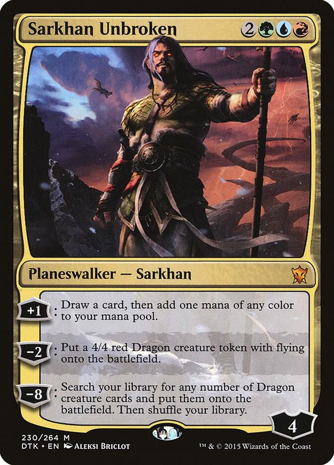 Sarkhan Unbroken 230 card from Dragons of Tarkir