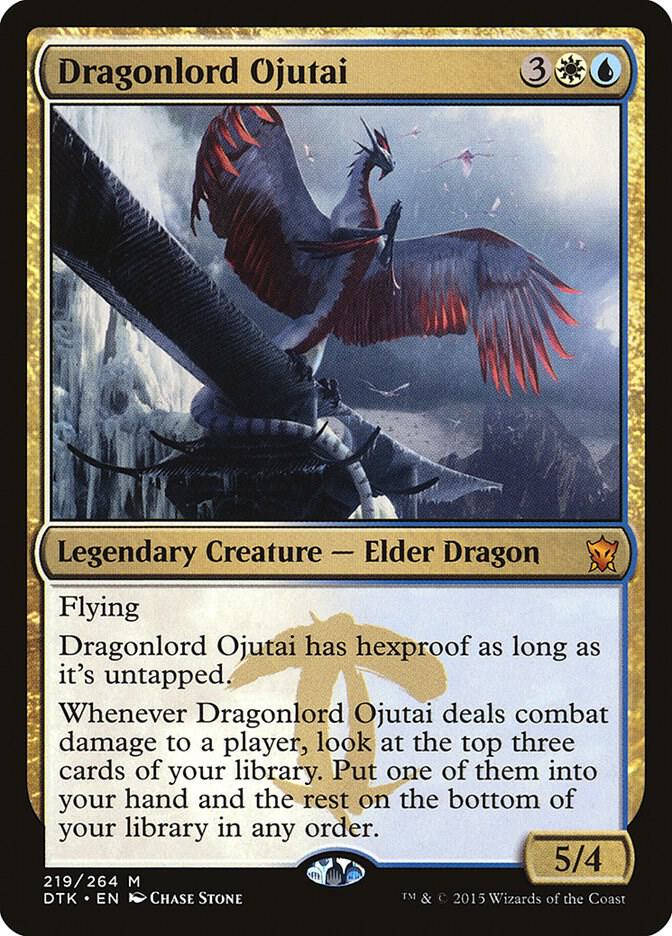 Dragonlord Ojutai 219 card from Dragons of Tarkir