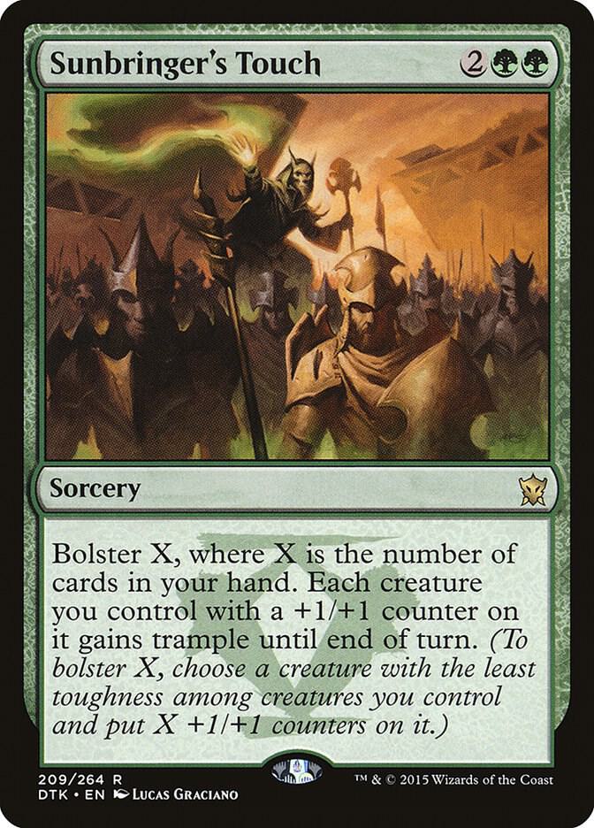 Sunbringer's Touch 209 card from Dragons of Tarkir