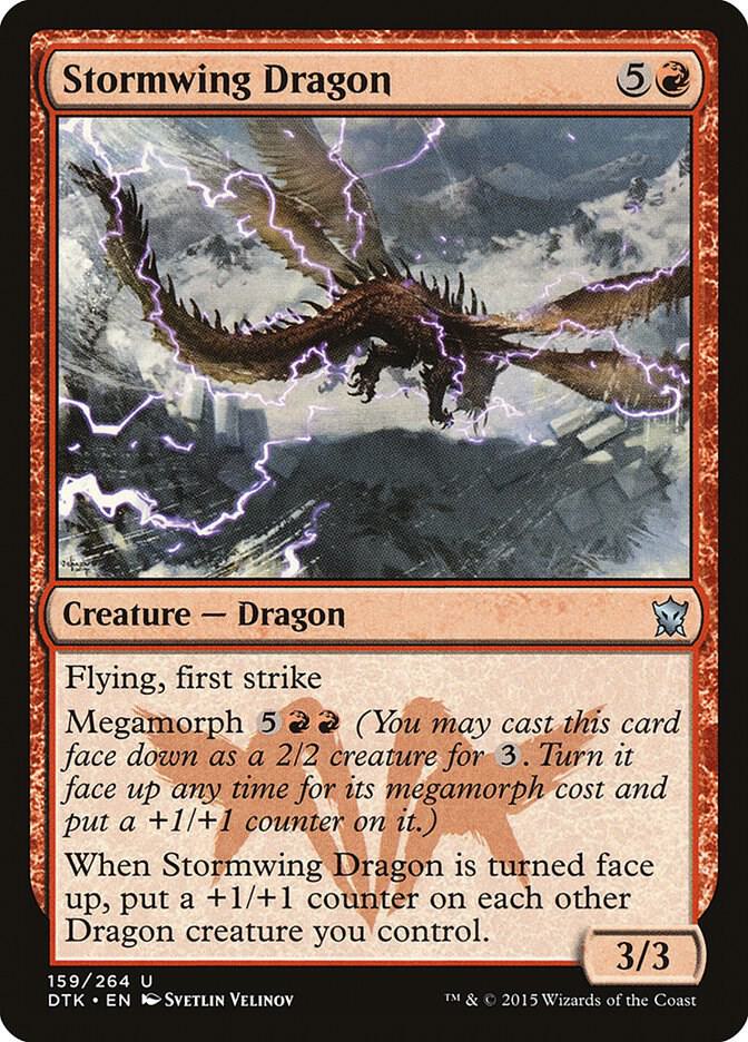 Stormwing Dragon 159 card from Dragons of Tarkir