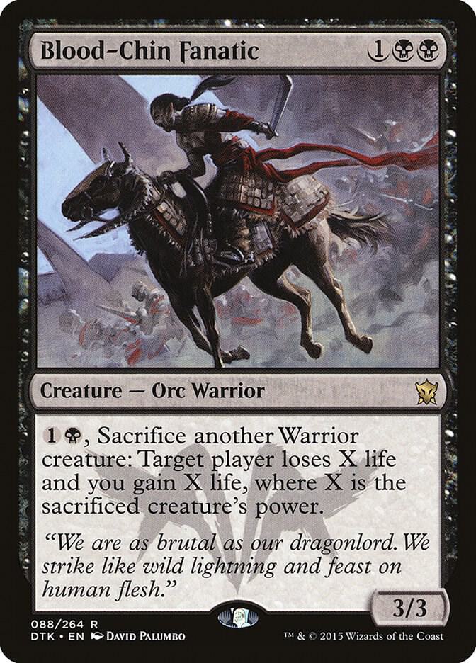Blood-Chin Fanatic 88 card from Dragons of Tarkir