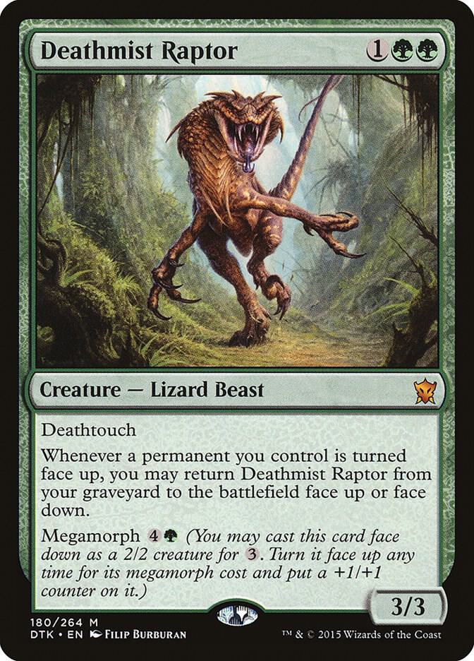 Deathmist Raptor 180 card from Dragons of Tarkir