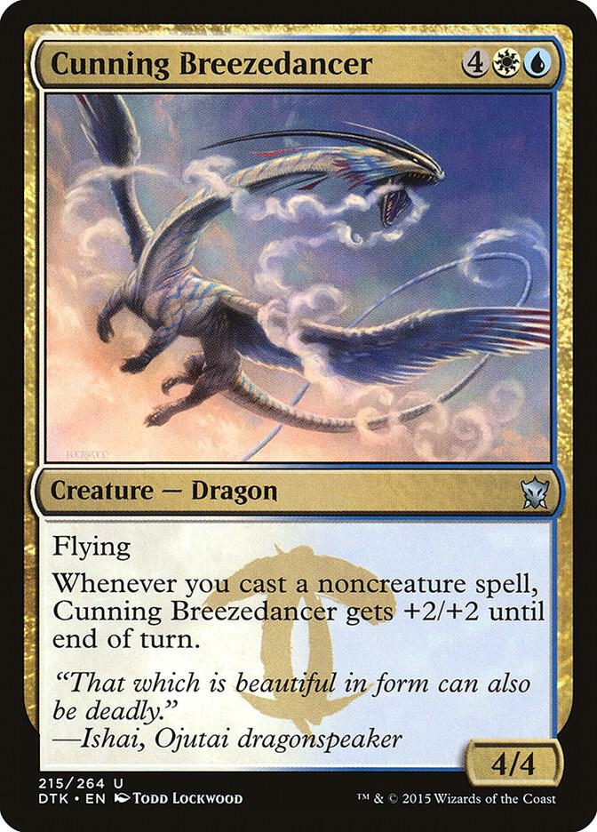 Cunning Breezedancer 215 card from Dragons of Tarkir