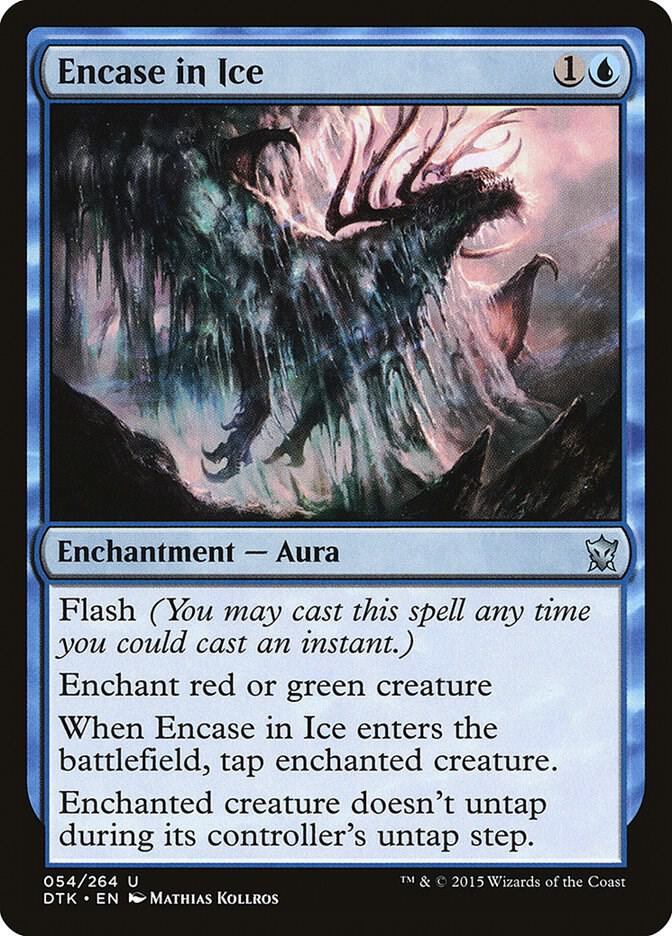 Encase in Ice 54 card from Dragons of Tarkir