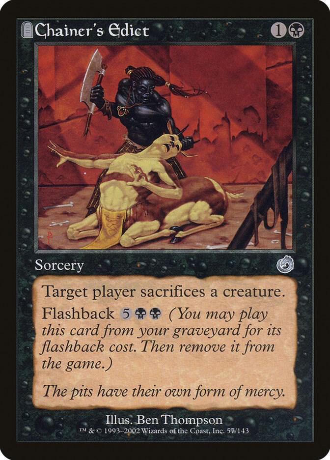 Chainer's Edict 57 card from Torment