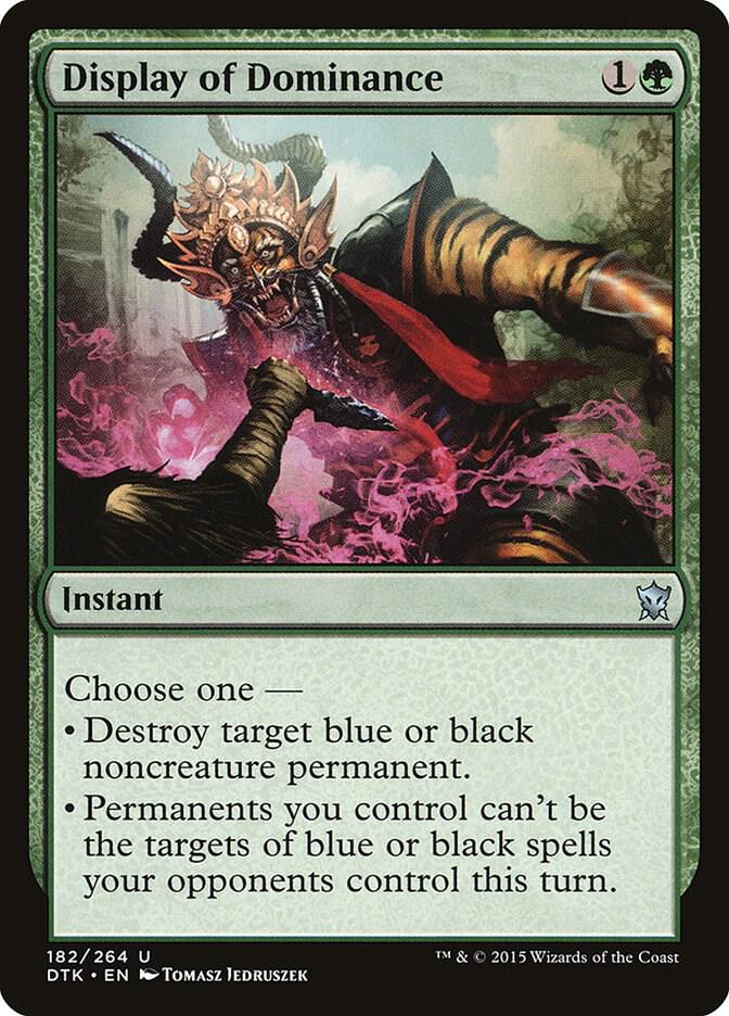 Display of Dominance 182 card from Dragons of Tarkir